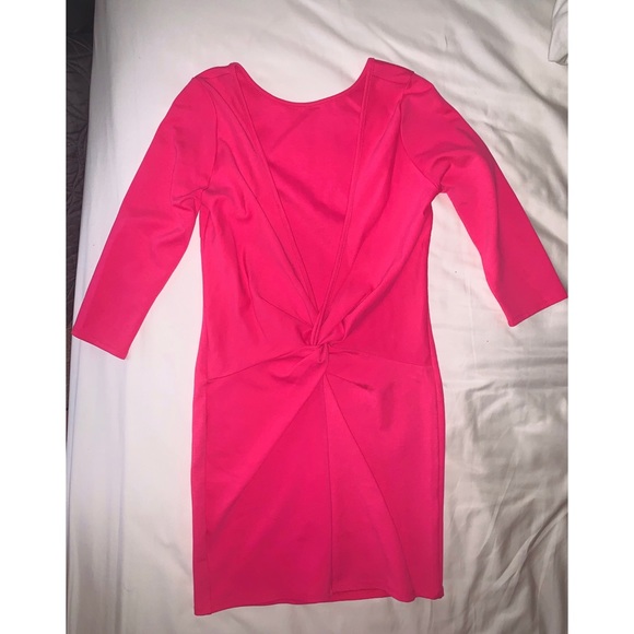 Fashion Nova Flirty Open Back Pink Dress - Picture 4 of 4